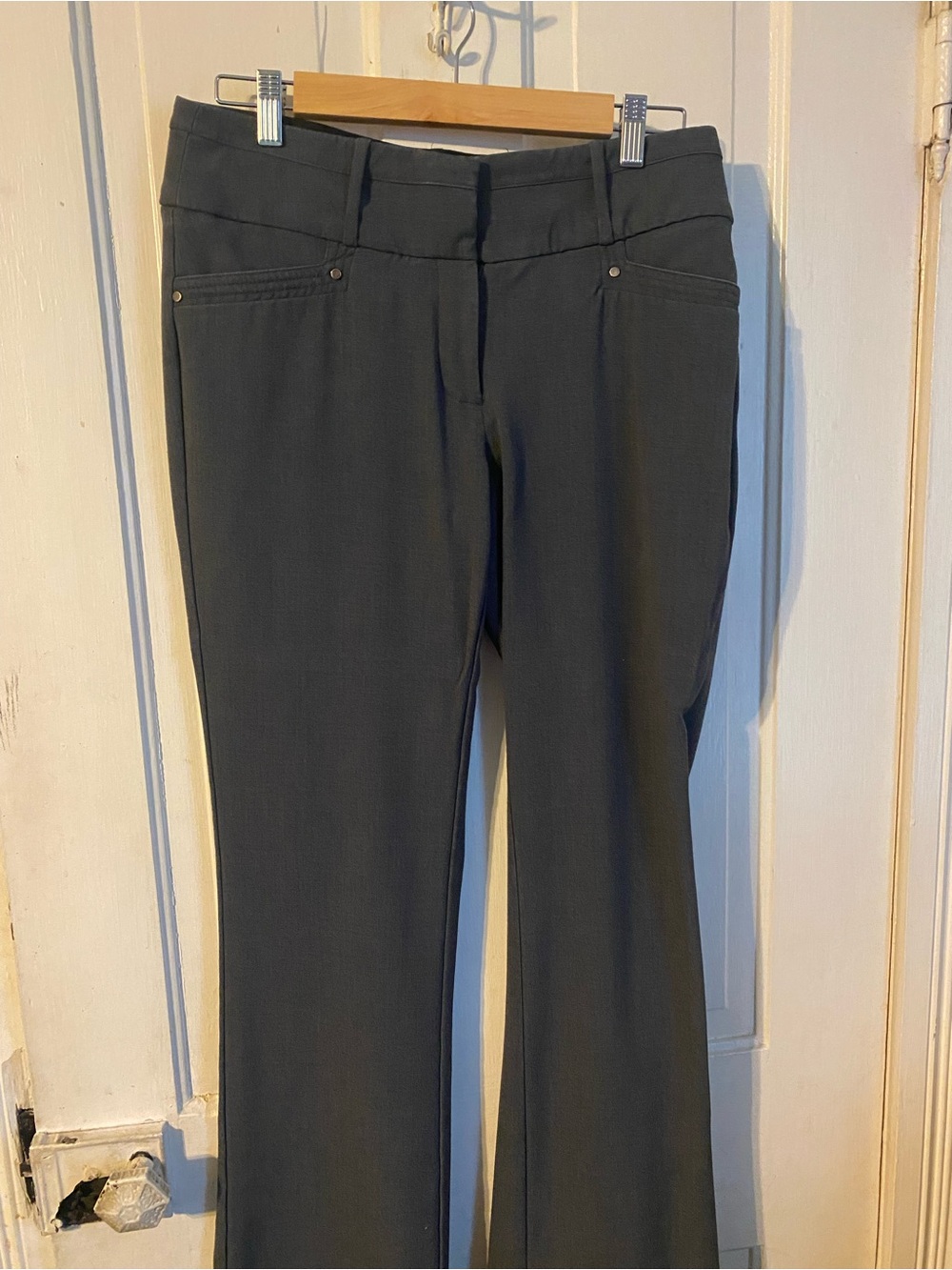Candie's Dark Gray Wide-Leg Flare Jeans